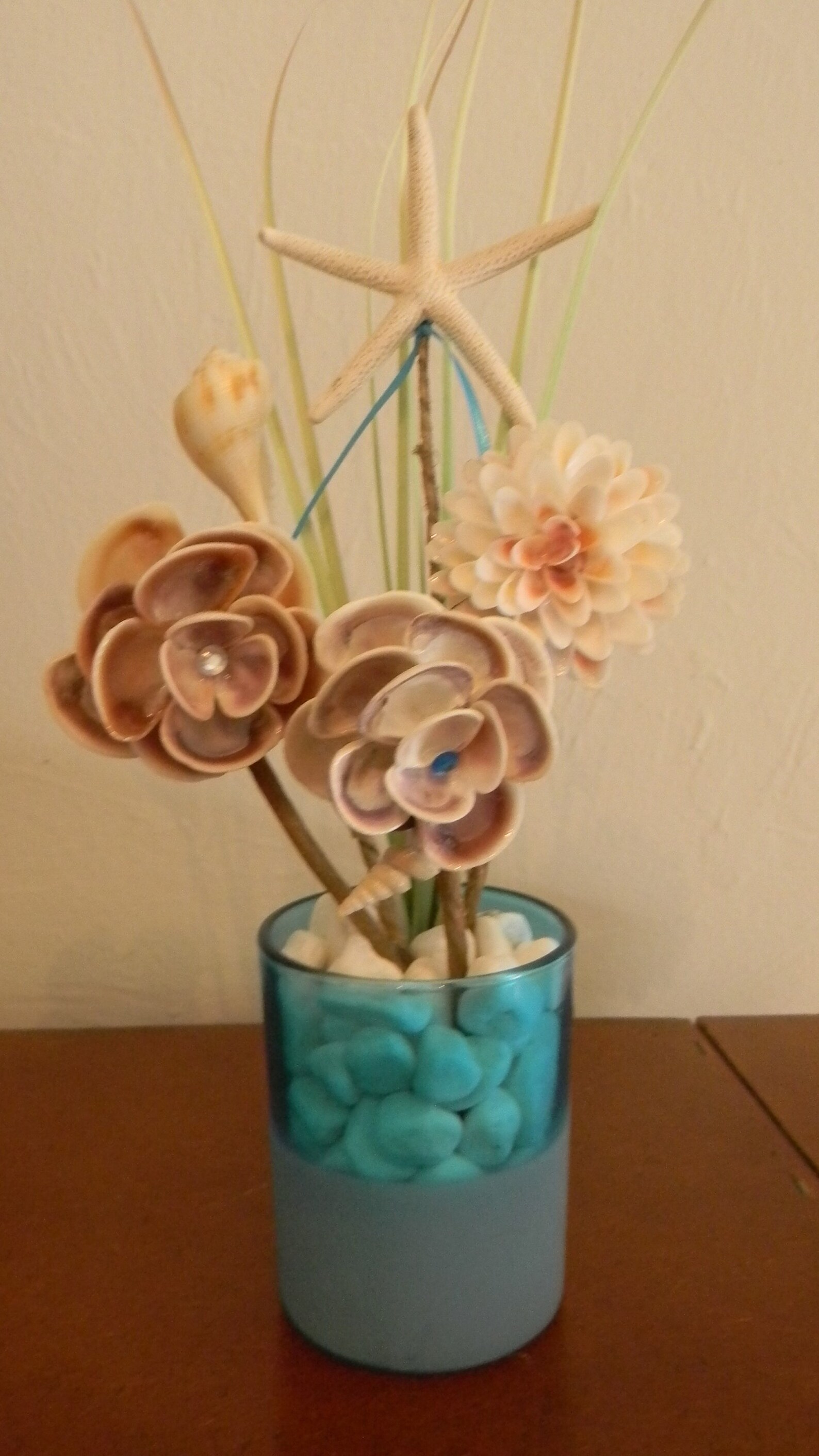 Seashell Beach Flower Arrangements Etsy