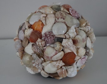 Seashell Globe with Glowing Light - Bring some beach into your home!