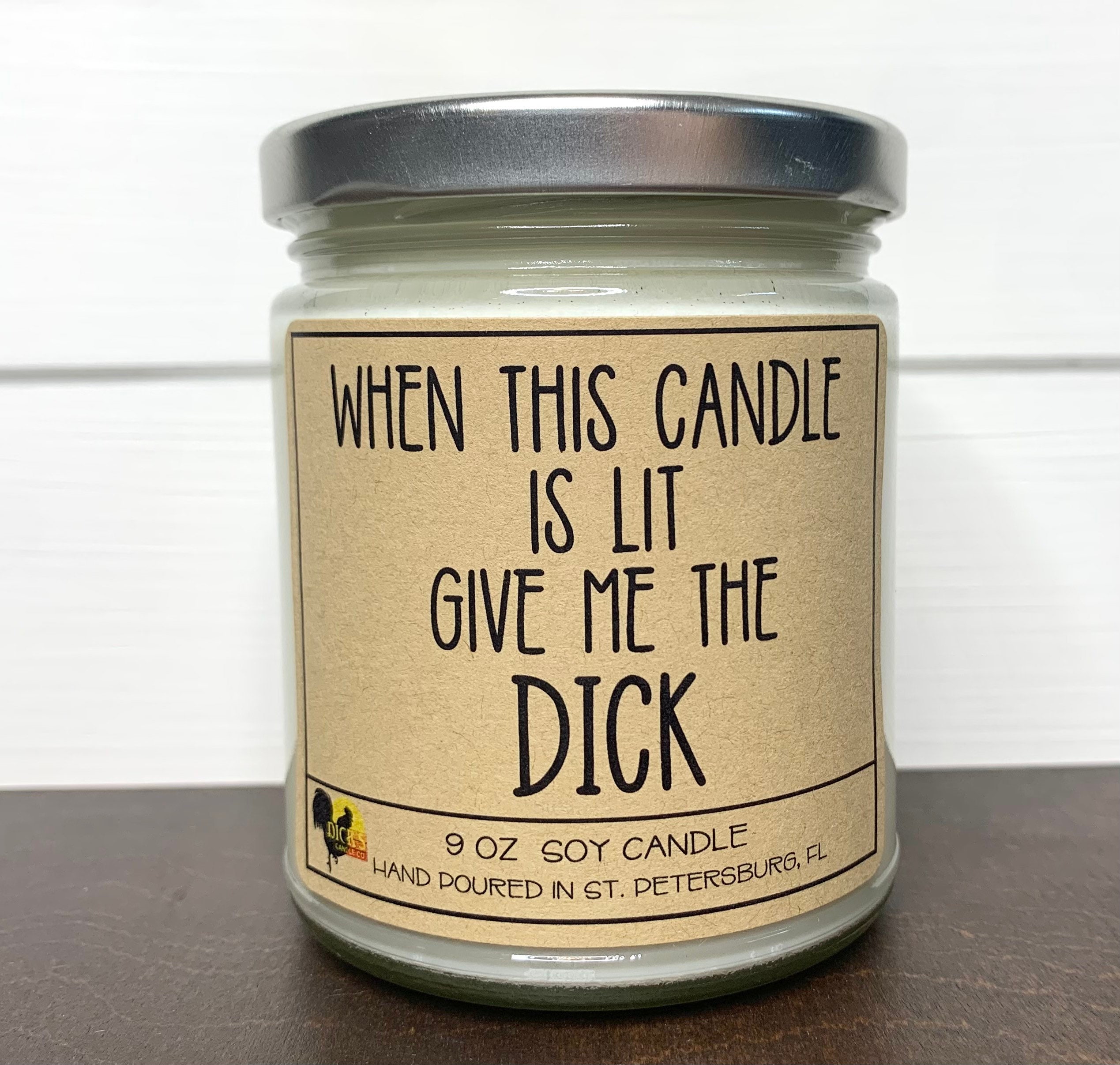 Candles & Holders Handmade Products Home & Kitchen When This Candle Is Lit Give Me That Dick Soy
