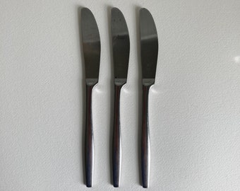 Dansk Variation V New French Solid Knife – Finland – 3 Count – Jens Quistgaard – 1960s – Vintage Flatware – Danish Modern Flatware
