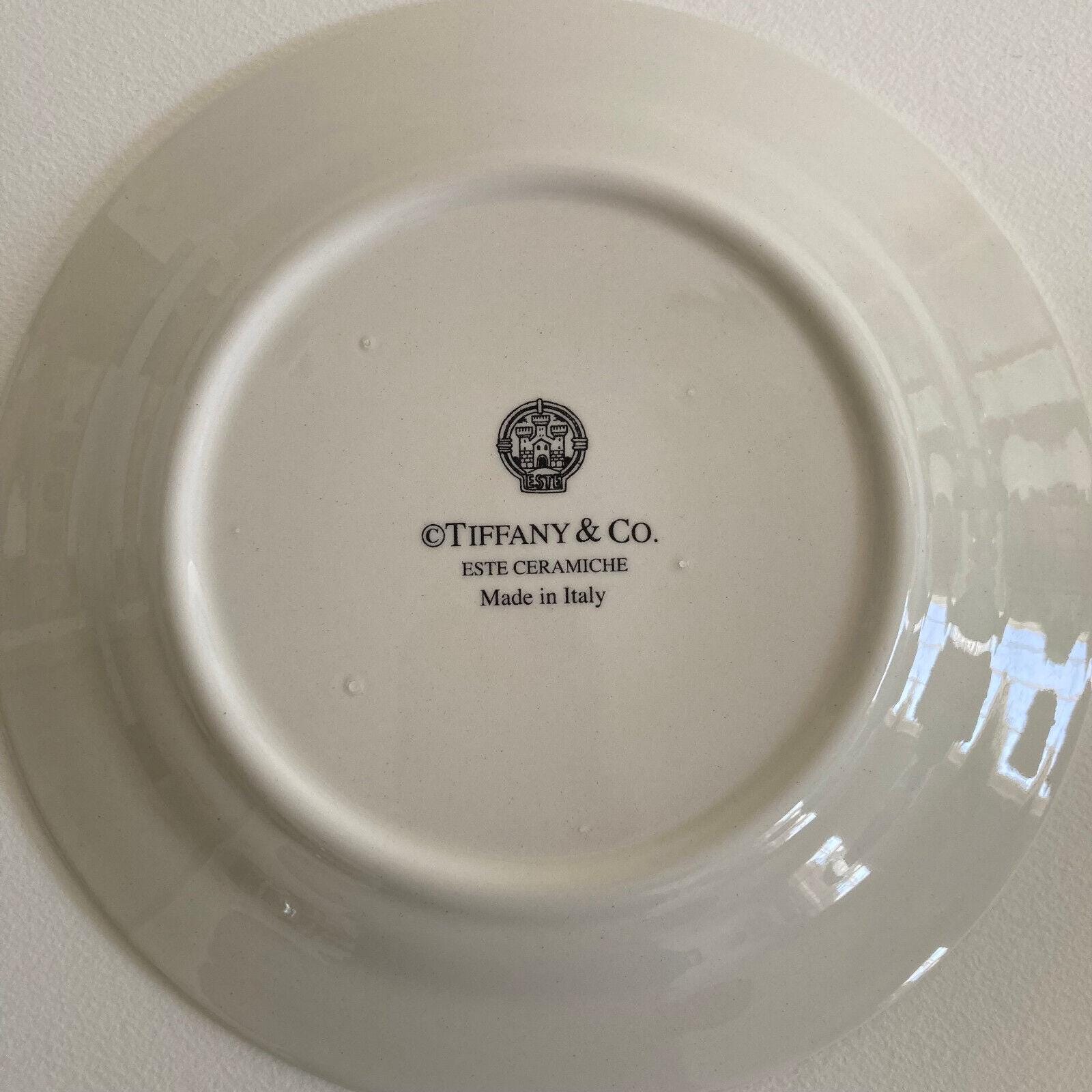 Tiffany & Co. ESTE CERAMICHE Made in Italy Decorative Plate, Blue