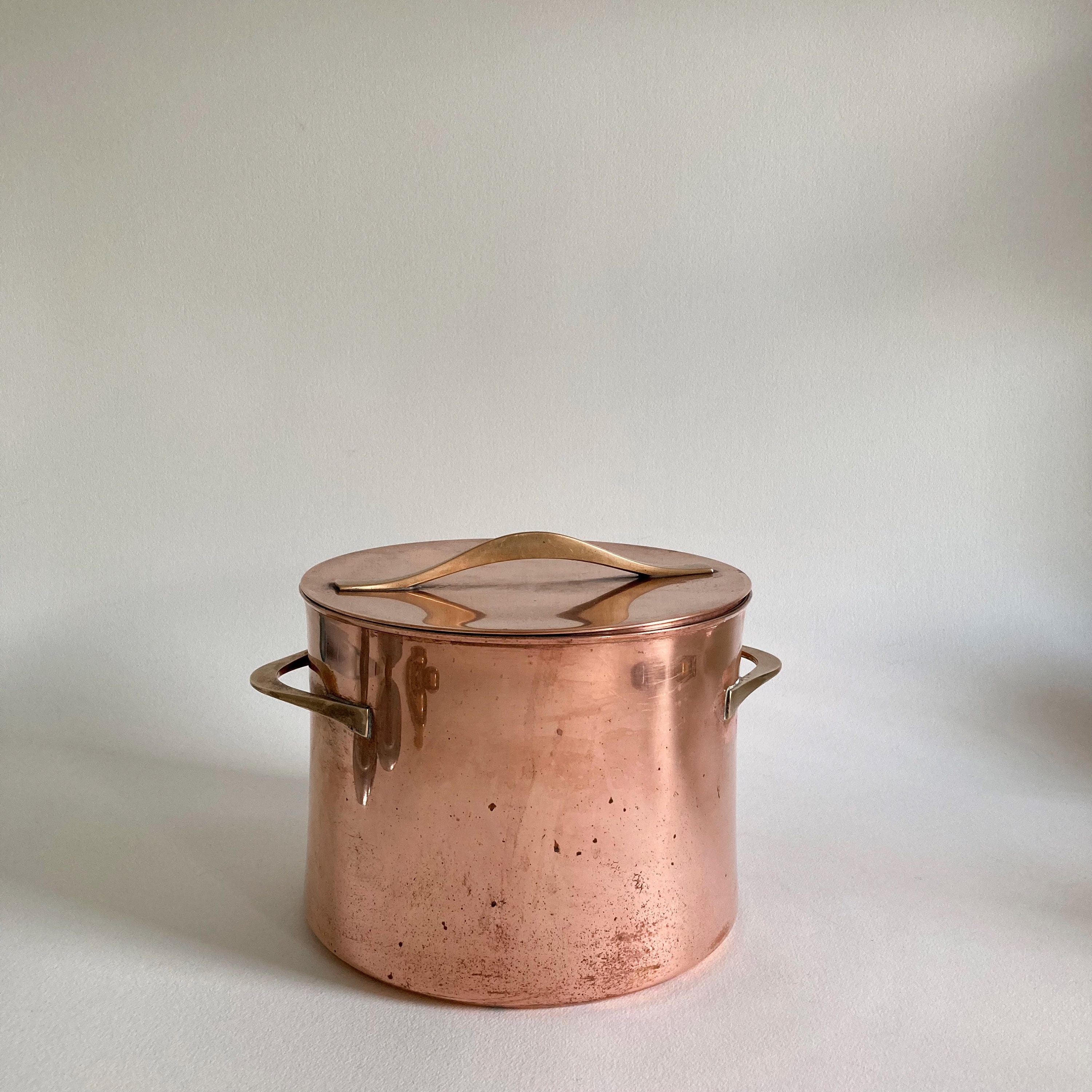 Dansk JHQ Copper Stock Pot With Lid, 7-Quart