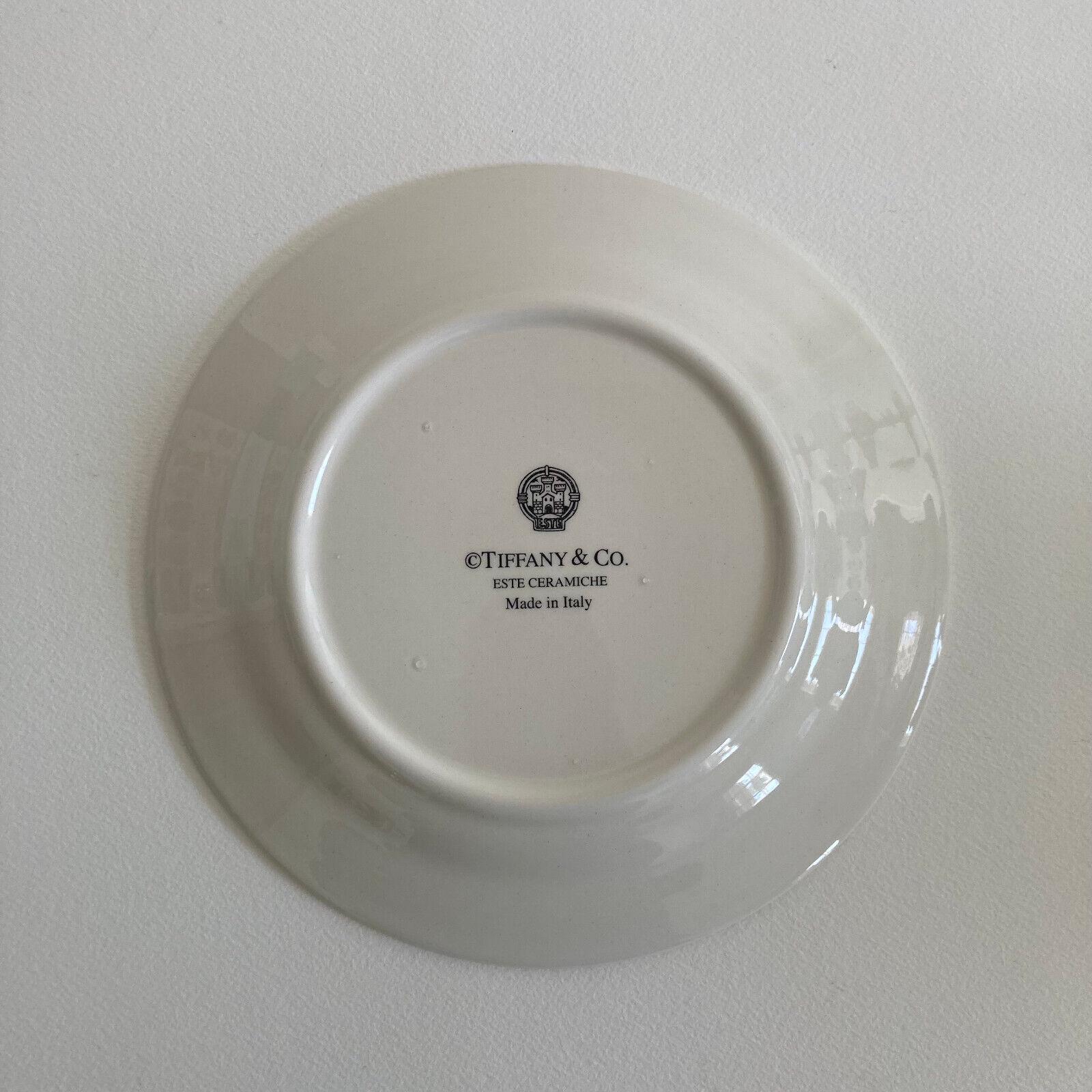 Tiffany & Co. ESTE CERAMICHE Made in Italy Decorative Plate, Blue