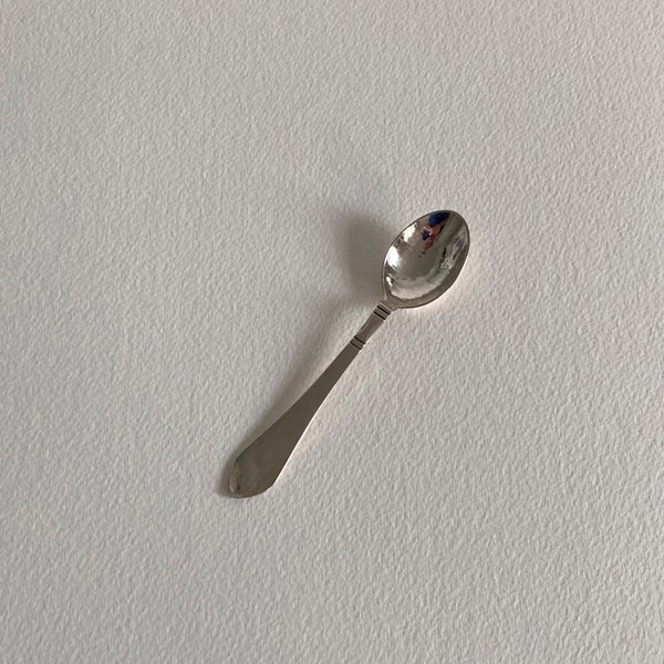 Georg Jensen Silver – Continental Pattern Demitasse Spoon – Sterling Silver – Georg Jensen – Denmark – Danish Sterling Silver - Coffee Spoon