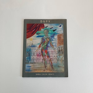 Raoul Dufy French Fauvist Artist - Set of 6 Colorplate Prints - Skira Color Prints Switzerland - Colorful Whimsical Art Style - 20th Century