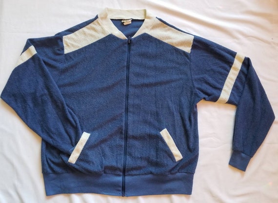 Vintage Terrycloth Zip-Up Jacket