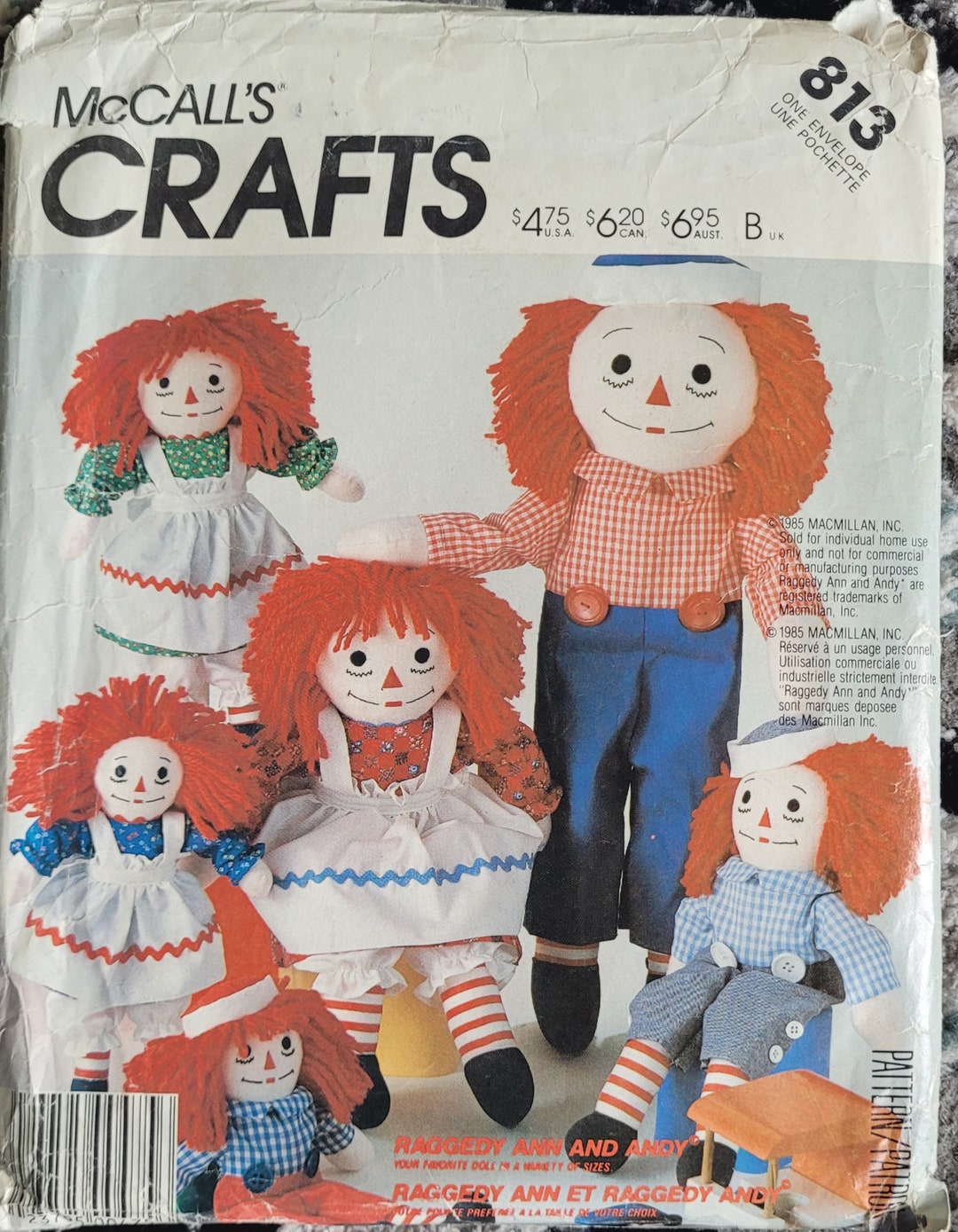 Mccall's Raggedy Ann and Andy Pattern - Etsy