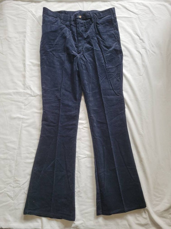 Vintage Navy Blue Corduroy Wrangler's - image 1