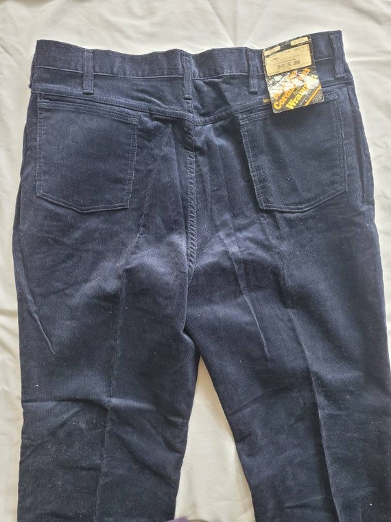 Vintage Navy Blue Corduroy Wrangler's - image 3