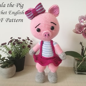 Paula la Cerda crochet PATRÓN amigurumi inglés pdf