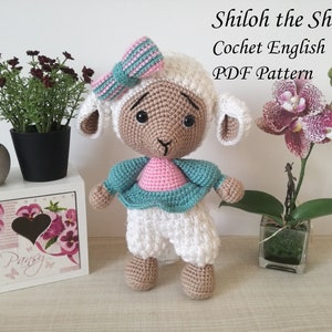 Shiloh the sheep crochet english pdf pattern amigurumi pattern