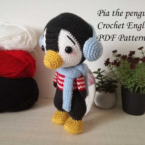 Pia the Penguin PATTERN crochet amigurumi english pdf