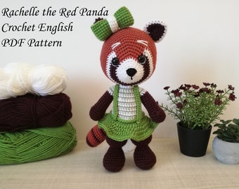 Rachelle the Red Panda pattern crochet amigurumi pdf English