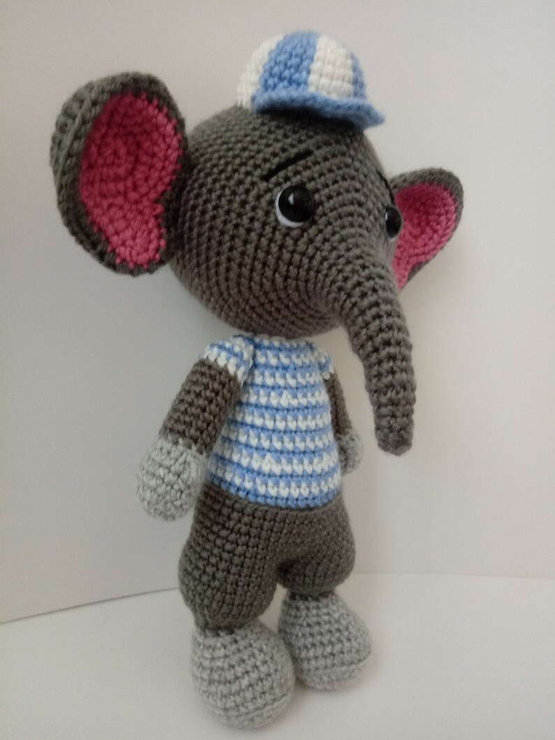 Elliot the Elephant Crochet English Pdf Pattern Amigurumi Pattern - Etsy