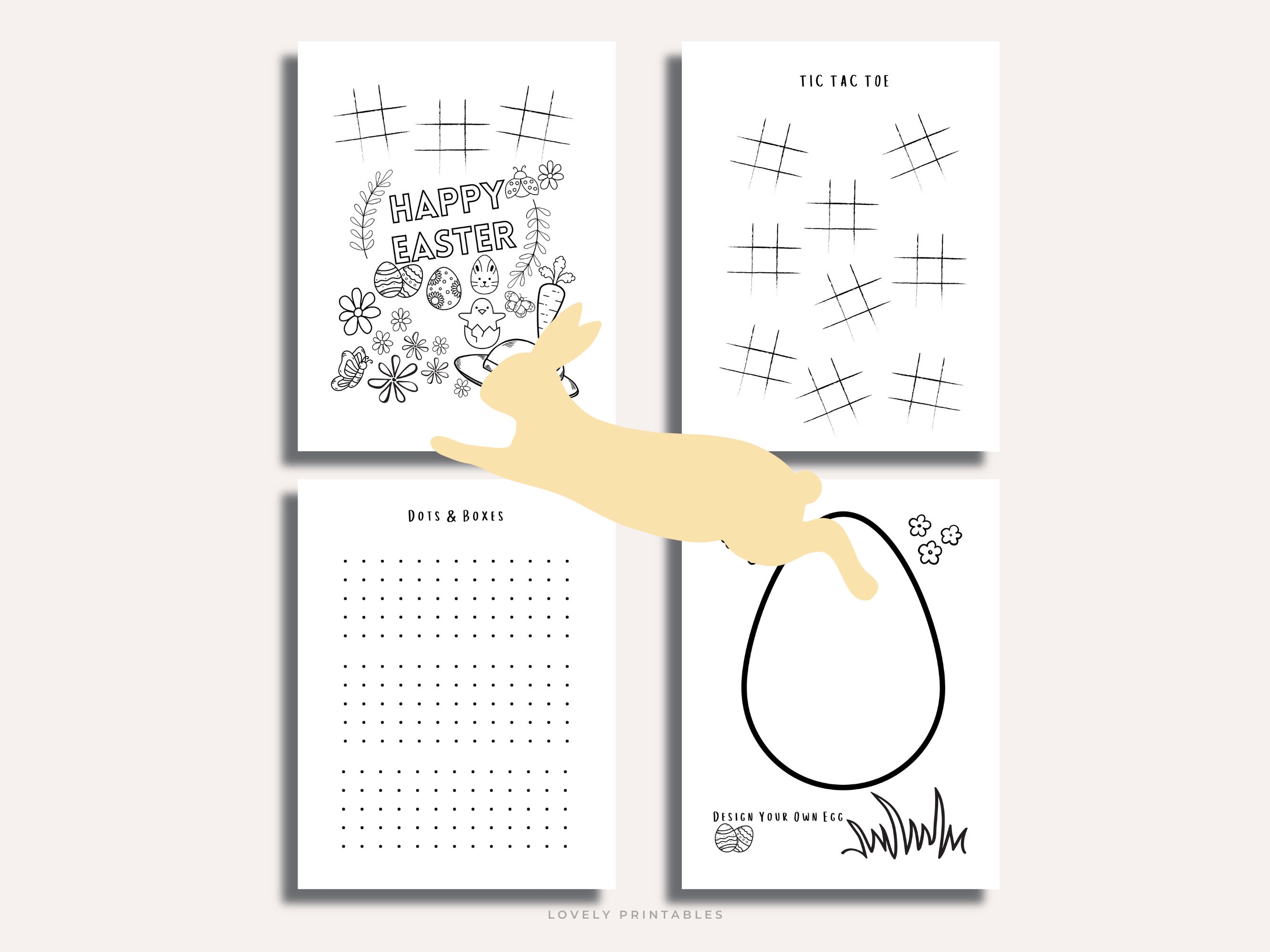 Easter Printables Kids Easter Activity Pack Coloring Sheets Printable