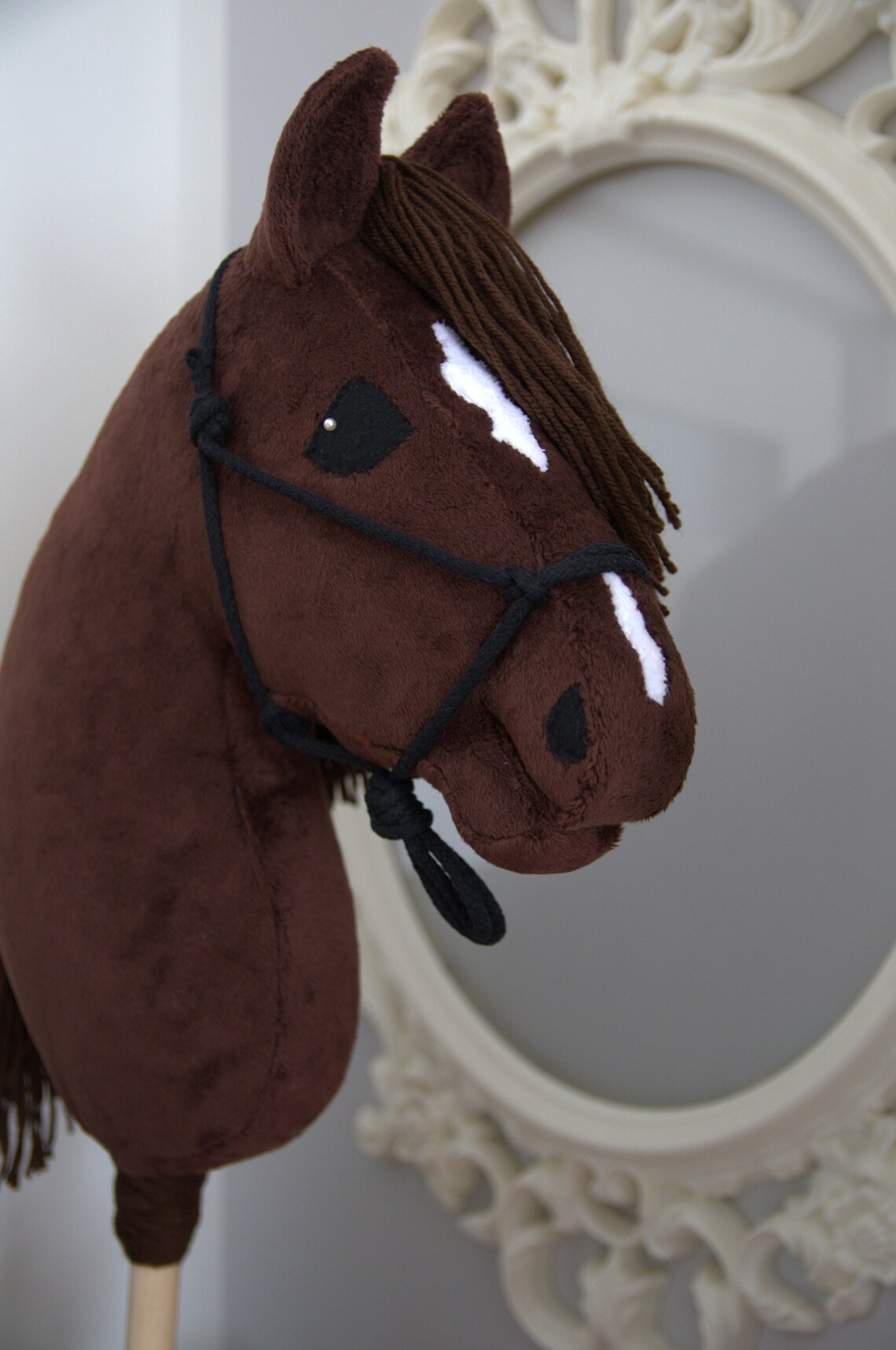 HOBBY HORSE BROWN Stick Etsy