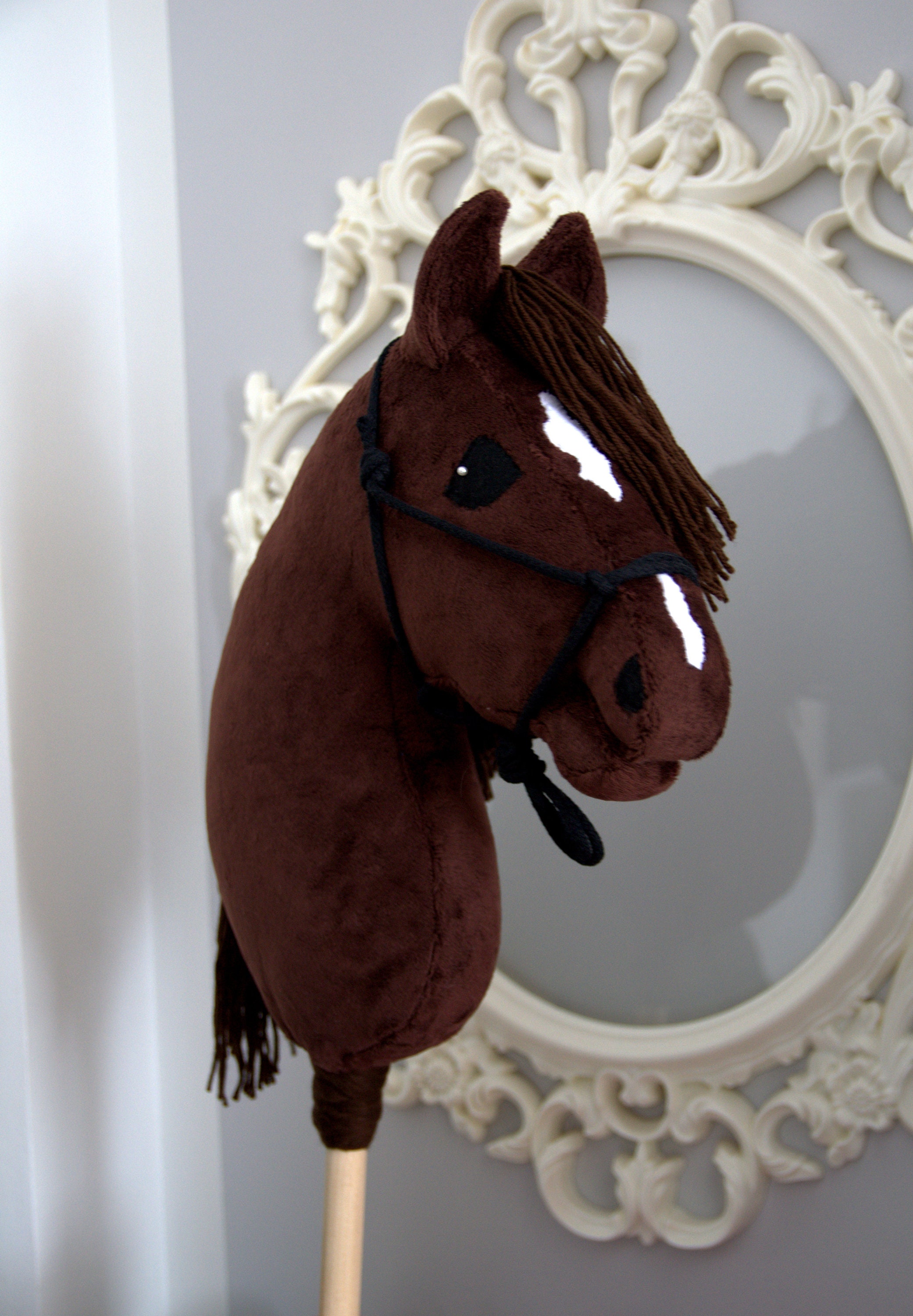 HOBBY HORSE BROWN Stick Etsy