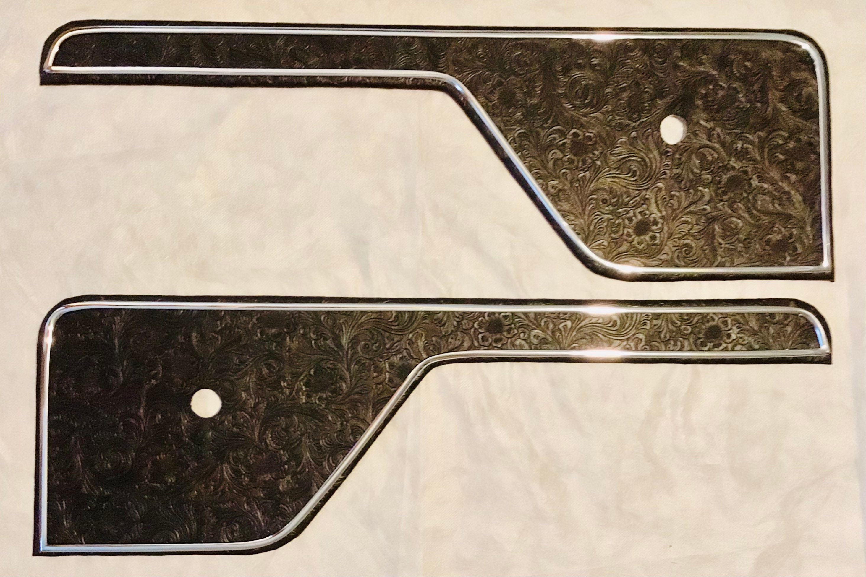 73-79 Ford Truck & 78-79 Bronco Custom Door Insert Panels – Cowboy Brown Vinyl Pair