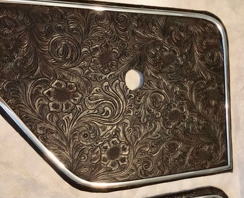 73-79 Ford Truck 78-79 Ford Bronco Custom Replacement Door Insert Panel's Cowboy Brown - Hong Kong 73-79 Ford Truck 78-79 Ford Bronco Custom Replacement Door Insert Panel's Cowboy Brown - Hong Kong