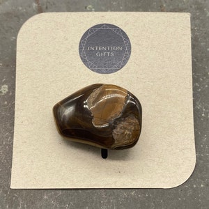 Handmade Large Tiger Eye Crystal Clip - Self-expression - Courageous - Self-love - Self-definition – Manifesting goals