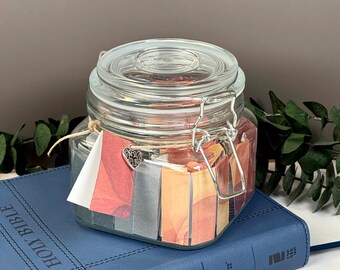 Hope in Hard Times Bible Verse Jar – 100 NIV Scriptures for Comfort & Endurance | Christian Encouragement Gift