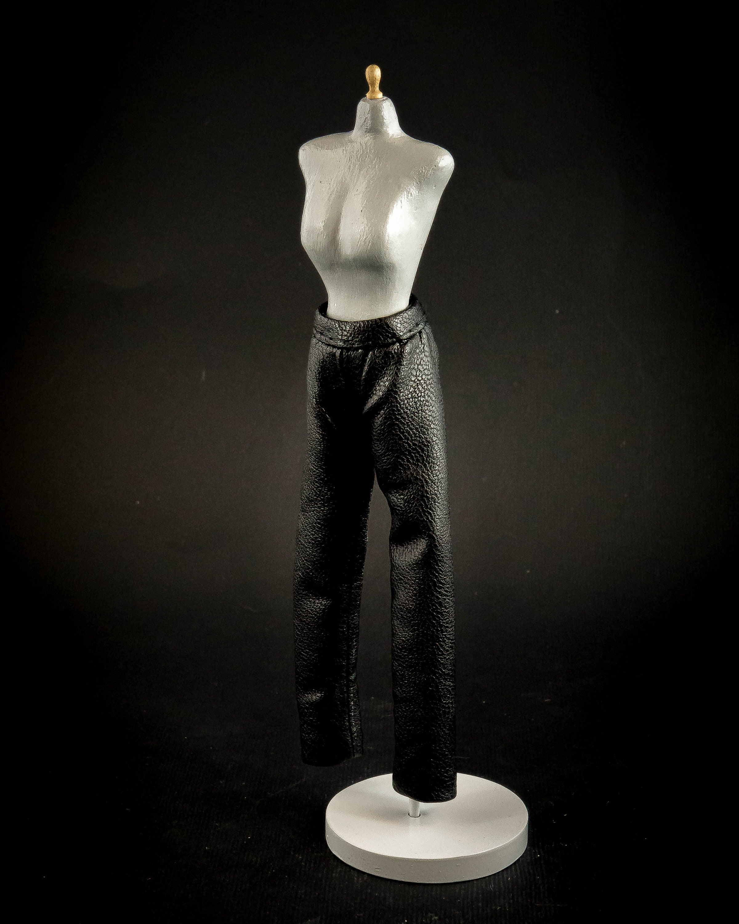 Trousers Liù Model - Black (Fitting to the Phicen Doll in 1:12 scale)