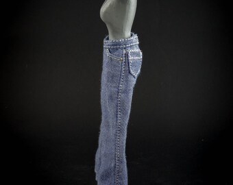 Denim Jeans Texas Modelo (Ajuste a la muñeca Phicen en escala 1:12)