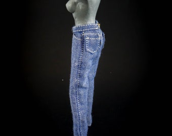 Denim Jeans Miami Modelo (Ajuste a la muñeca Phicen en escala 1:12)