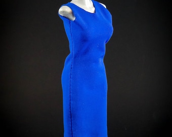 Tube Dress Mary Model - Bluette (Fitting to the Phicen Doll in 1:12 scale)