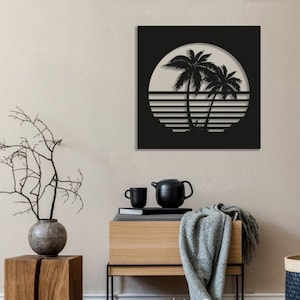 Palm Tree Wall Art - Palm Tree Wall Decor - Wooden Wall Decor - Wall Art - New Home Gifts - Wall Decor - Home Design