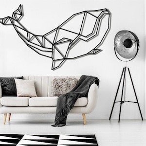Geometric Whale Trading Wall Decor & Wall Art, Trader Wall Art Decor, Crypto Wall Art, Crypto Art Active, Whale Trader Wall Art