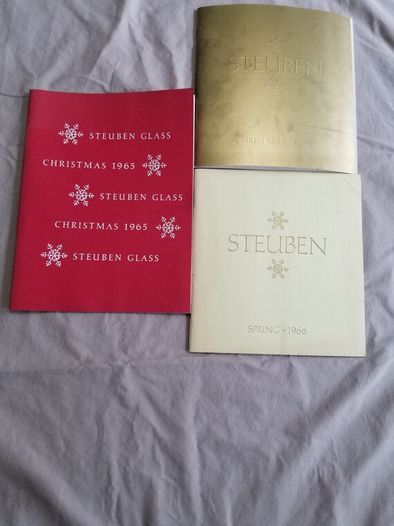 Three 60's Steuben Glass Catalogs Christmas & Spring Etsy