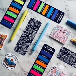 Nonfiction Annotation Kit, Bookish Gift Set, Reading Journal Supplies, Self Help Book Tabs, Memoir Biography Stationery