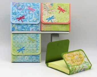 Dragonfly Sticky Note Pads 4 - Set of 4, Sticky Notepads