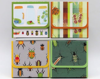 Bug Sticky Note Pads 1 - Set of 4, Sticky Notepads