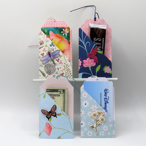 Garden Gift Card Sleeves 1 - Set of 4, Money Holders