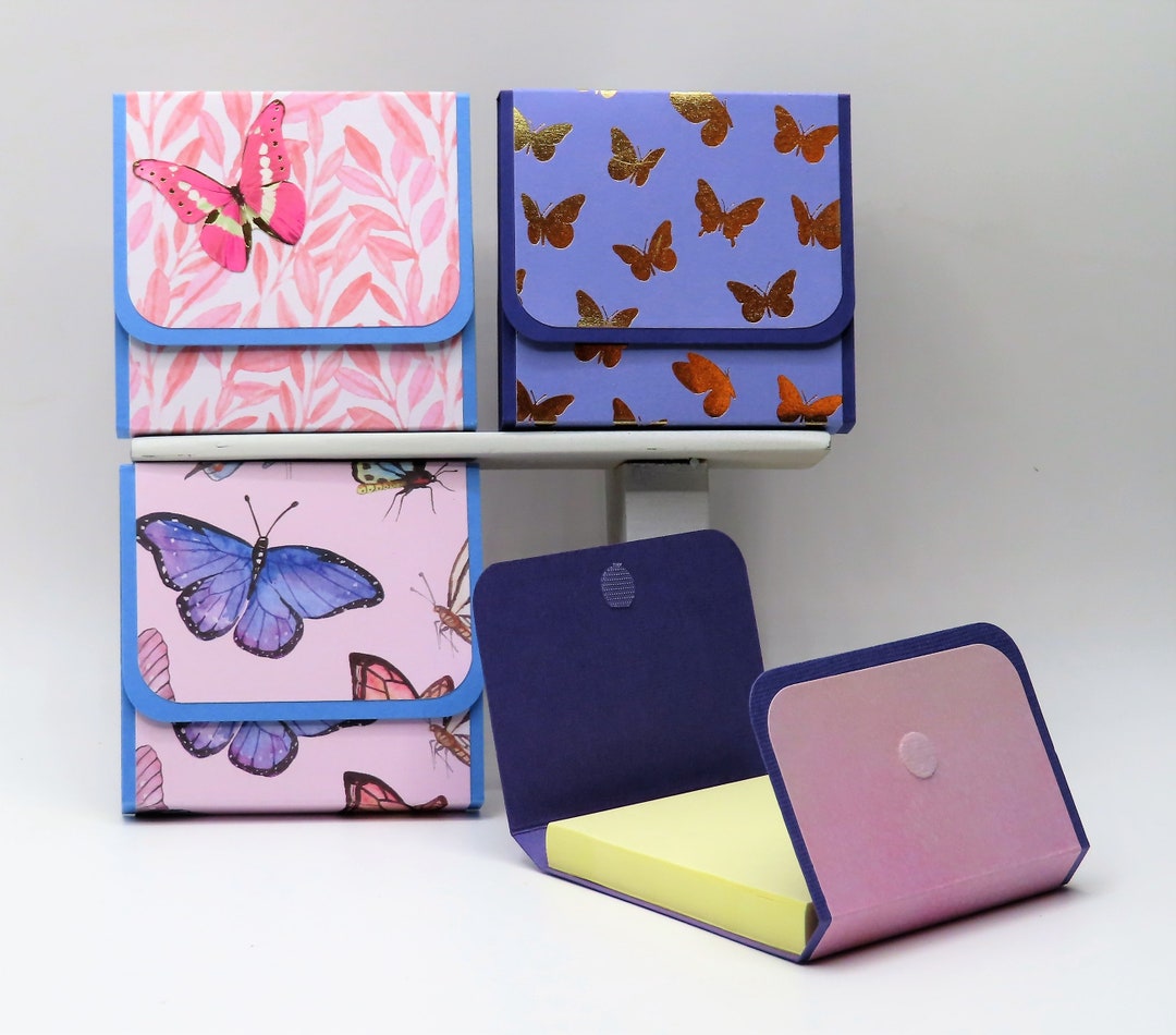 Butterflies Sticky Note Pads 5 - Set of 4, Sticky Notepads - Etsy