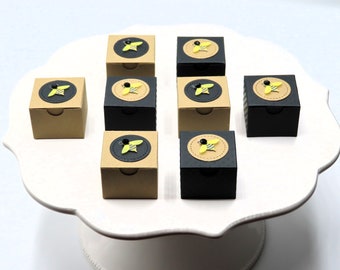 Bees Tiny Gift Boxes 2 - Set of 8, Party Favors