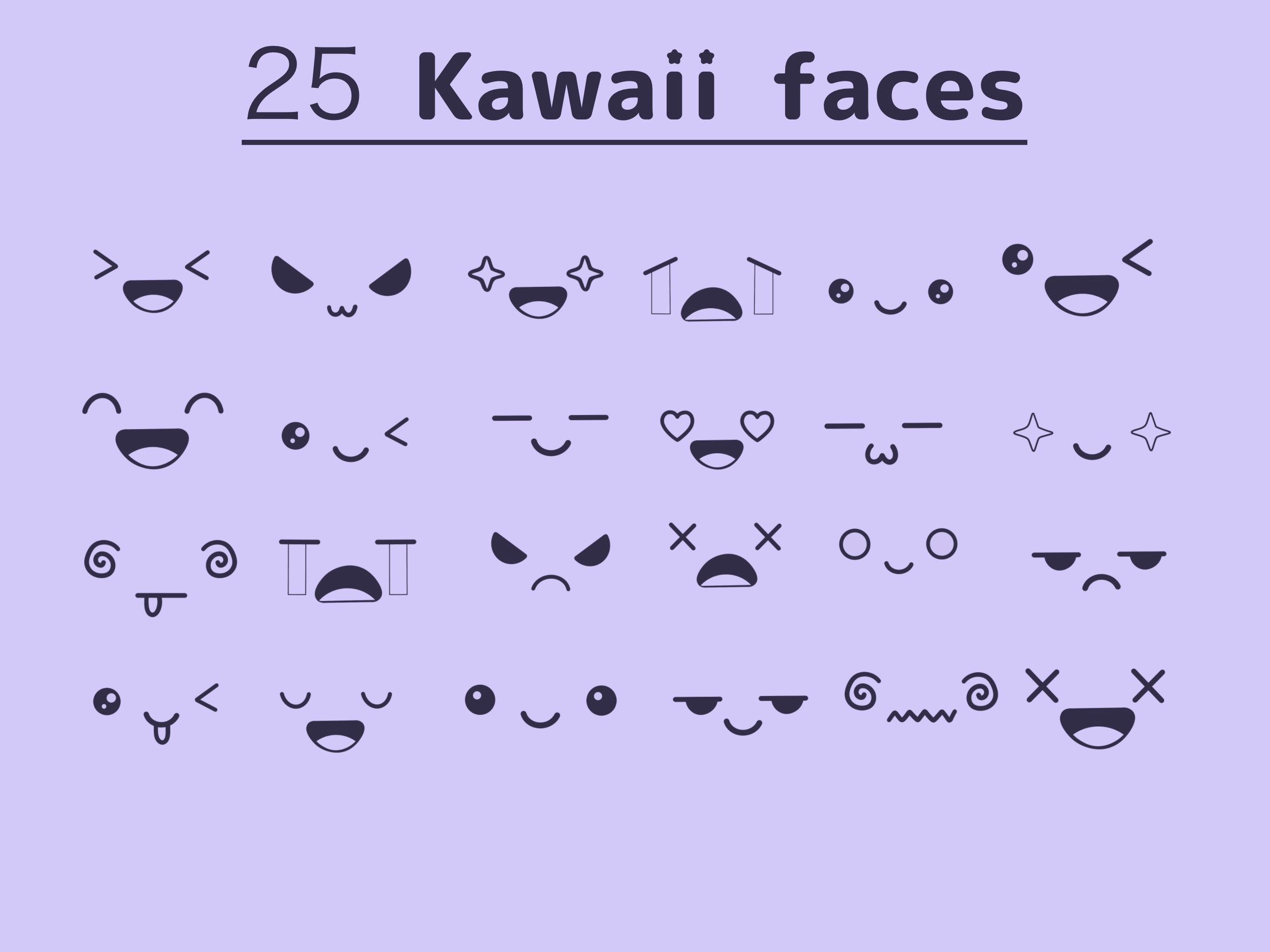 Procreate Kawaii Brush Set Procreate Brushes Procreate Etsy