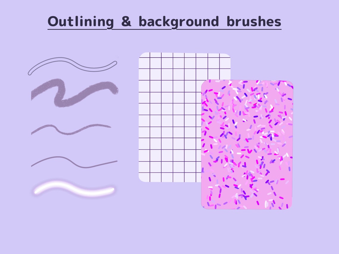Procreate Kawaii Brush Set Procreate Brushes Procreate Etsy
