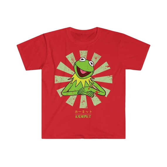 Kermit the Frog Retro Japanese Men's Fitted Short Sleeve Tee - Etsy