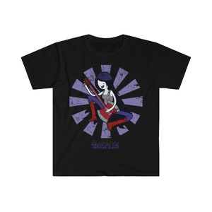 Marceline The Vampite Queen Retro Japanese Men's Fitted Short Sleeve Tee