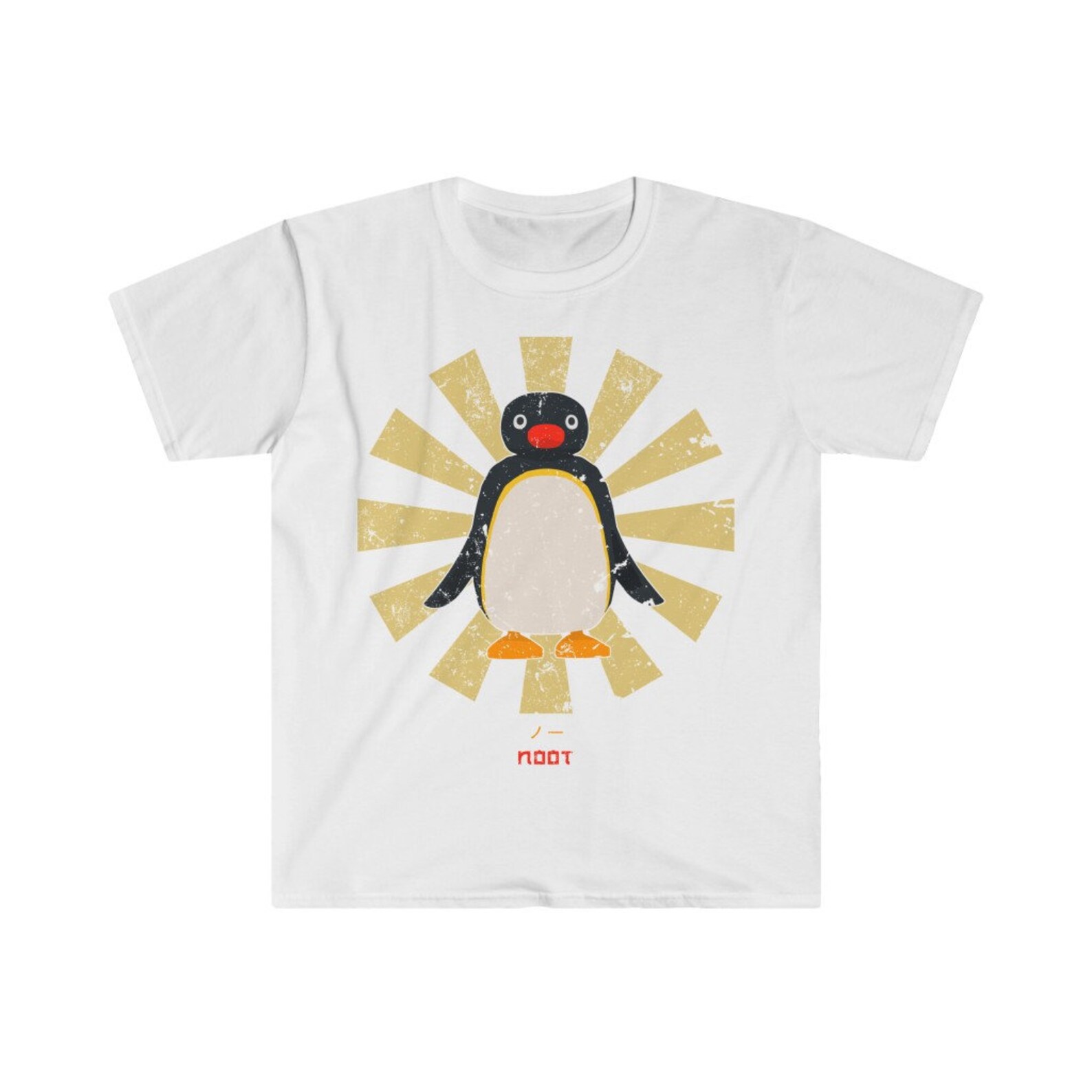 Noot Noot T-Shirt Uomo Bianca - Retro Stile, Manica Corta - Taglia XL
