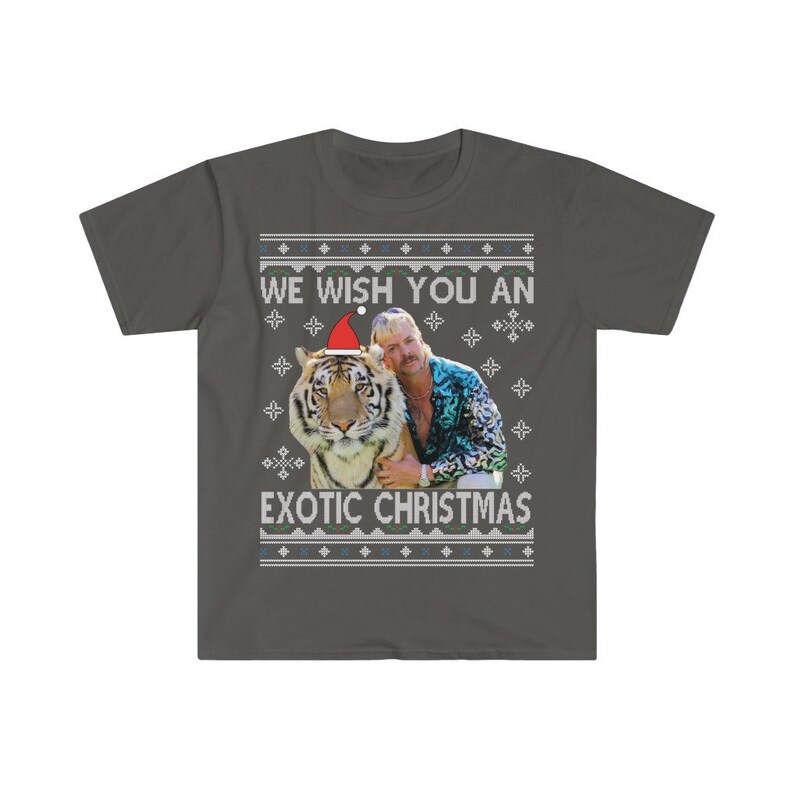 Tiger King We Wish You A Joe Exotic Christmas Men's Fitted ...