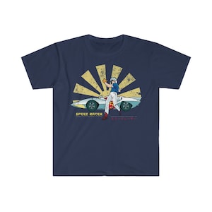 Speed Racer Retro japanische Herren ausgestattet Kurzarm-T-Shirt