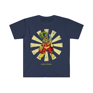 Bucky O&#39;Hare Retro Japanese Men&#39;s Fitted Short Sleeve Tee
