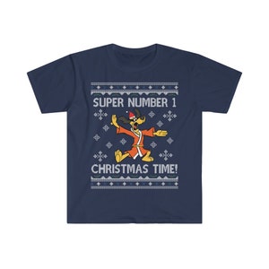 Hong Kong Phooey Super Number One Christmas Time Men&#39;s Fitted Short Sleeve Tee