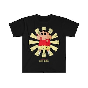 Crayon Shin Chan Retro japanische Herren ausgestattet Kurzarm-t-Shirt