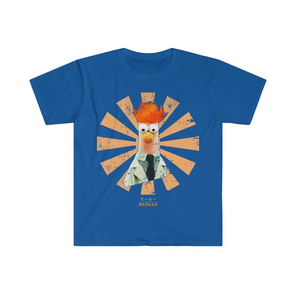 Beaker Retro Japanese Muppets Men's Fitted Short Sleeve Tee