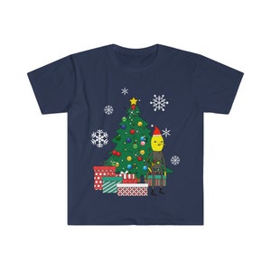 The Earl Of Lemongrab Around The Christmas Tree Adventure Time Men&#39;s Fitted Short Sleeve Tee